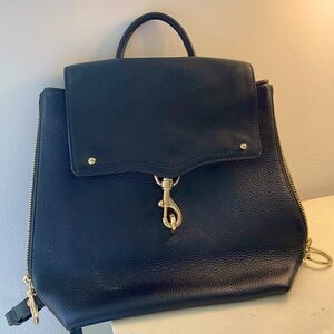 Rebecca Minkoff Black Leather Back Pack